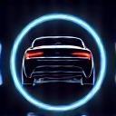 Icon für Aerodynamik, stilisierter Heckspoiler